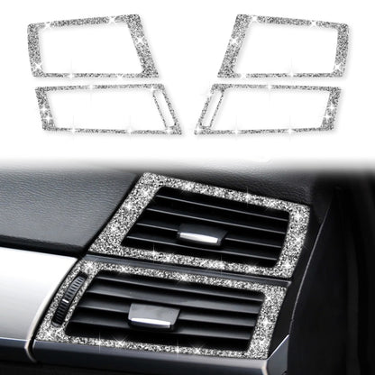 For BMW X5 E70 / X6 E71 2008-2013 Car Side Air Outlet Diamond Decoration Sticker, Side Air Outlet