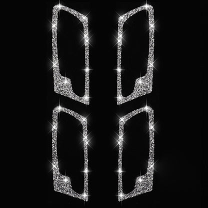 For BMW X5 E70 / X6 E71 2008-2014 Car Door Inner Handle Frame Diamond Decoration Sticker, Door Inner Handle Frame