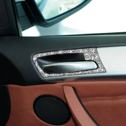 For BMW X5 E70 / X6 E71 2008-2014 Car Door Inner Handle Frame Diamond Decoration Sticker, Door Inner Handle Frame