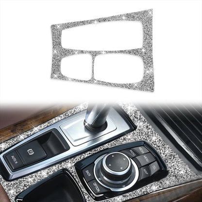 For BMW X5 E70 2008-2013 / X6 E71 2009-2014 Car Gear Panel Diamond Decoration Sticker, Gear Panel, High Configuration Left Drive, Gear Panel, High Configuration Right Drive