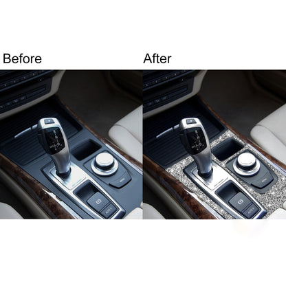 For BMW X5 E70 2008-2013 / X6 E71 2009-2014 Car Gear Panel Diamond Decoration Sticker, Gear Panel, Low Configuration Left Drive, Gear Panel, Low Configuration Right Drive