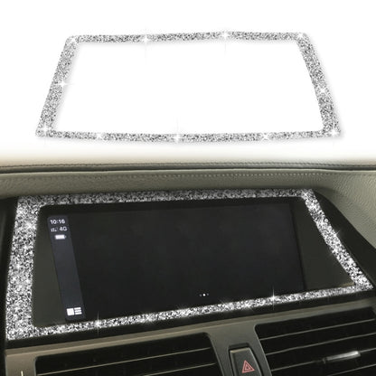 For BMW X5 E70 / X6 E71 2008-2013 Car Navigation Frame Diamond Decoration Sticker, Navigation Frame