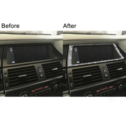For BMW X5 E70 / X6 E71 2008-2013 Car Navigation Frame Diamond Decoration Sticker, Navigation Frame