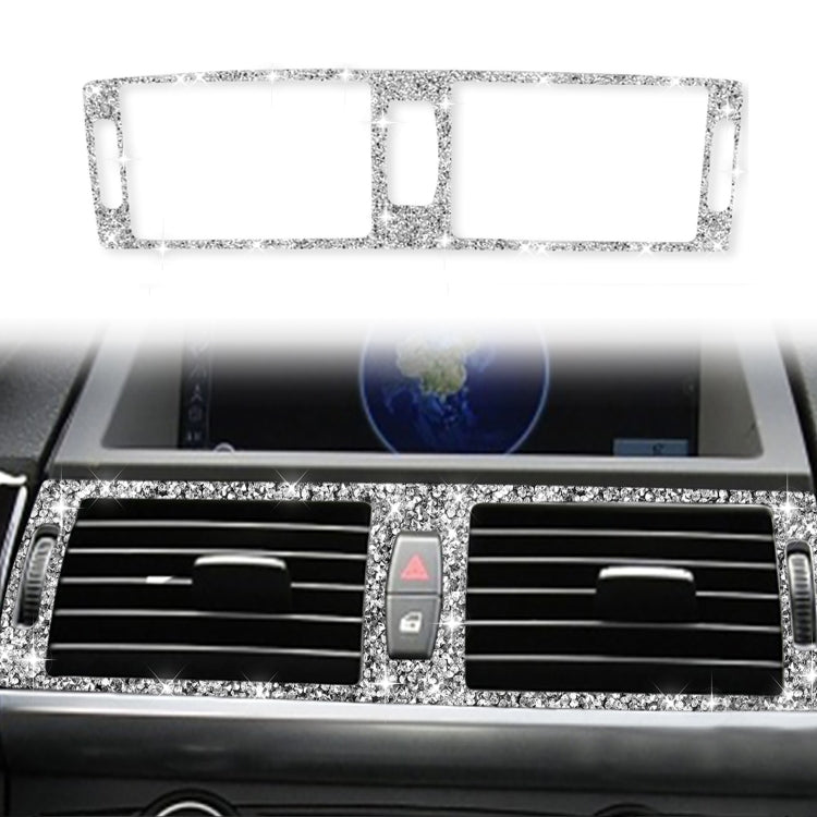 For BMW X5 E70 / X6 E71 2008-2013 Car Middle Air Outlet Diamond Decoration Sticker, Middle Air Outlet