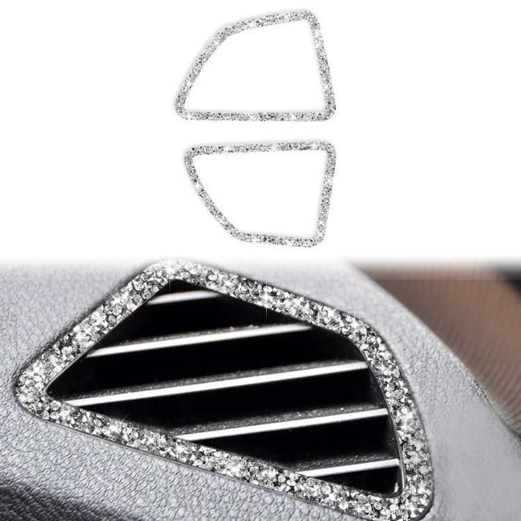 For BMW X5 E70 / X6 E71 2008-2013 Car Dashboard Air Outlet Diamond Decoration Sticker, Dashboard Air Outlet Right Drive, Dashboard Air Outlet Left Drive