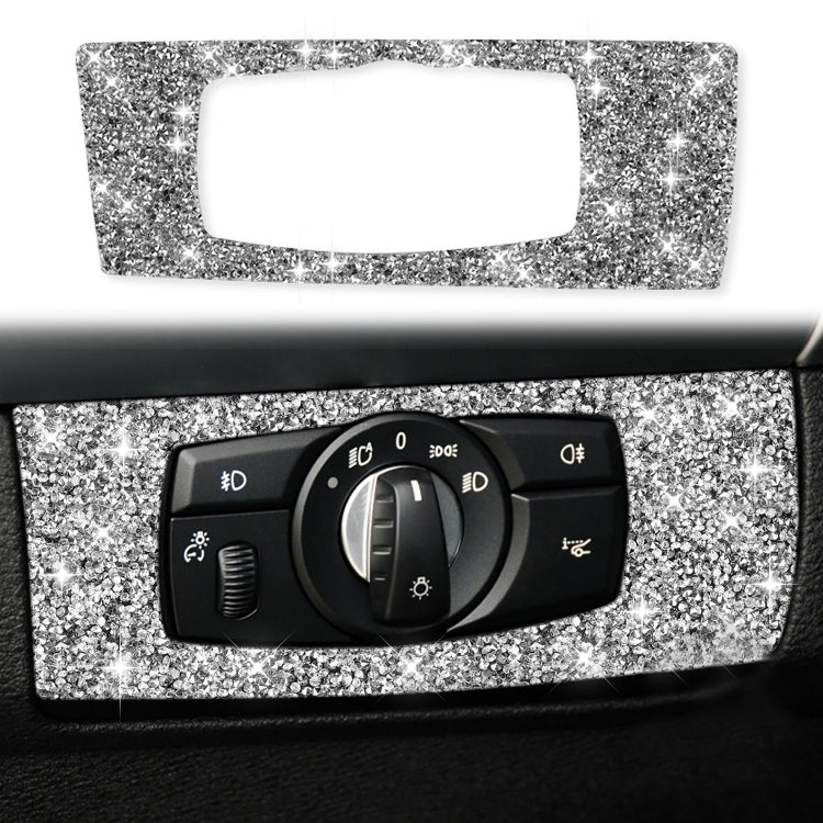 For BMW X5 E70 / X6 E71 2008-2013 Car Headlight Panel Diamond Decoration Sticker, Headlight Panel Right Drive, Headlight Panel Left Drive