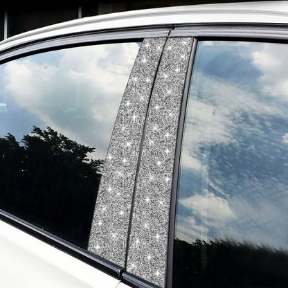 For BMW X5 E70 2008-2013 8pcs Car B-Pillar Diamond Decoration Sticker, B-Pillar