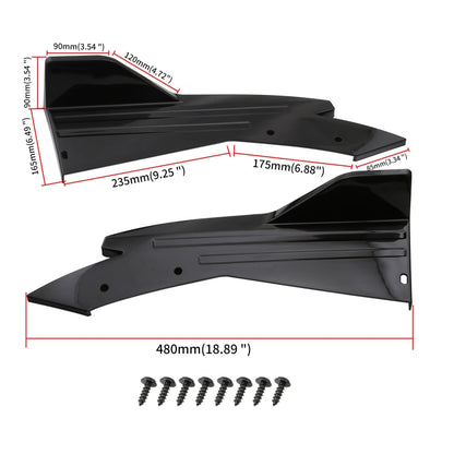 Car Universal Rear Corner Cover Rear Bumper Protective Corner Rear Lip Rear Shovel, Rear Corner Cover