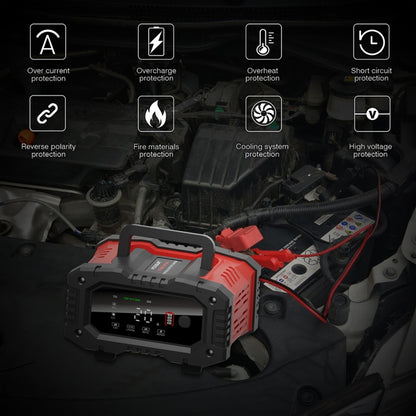 FOXSUR 12V / 24V 20A 300W Portable Motorcycle Car Smart Battery Charger, 20A