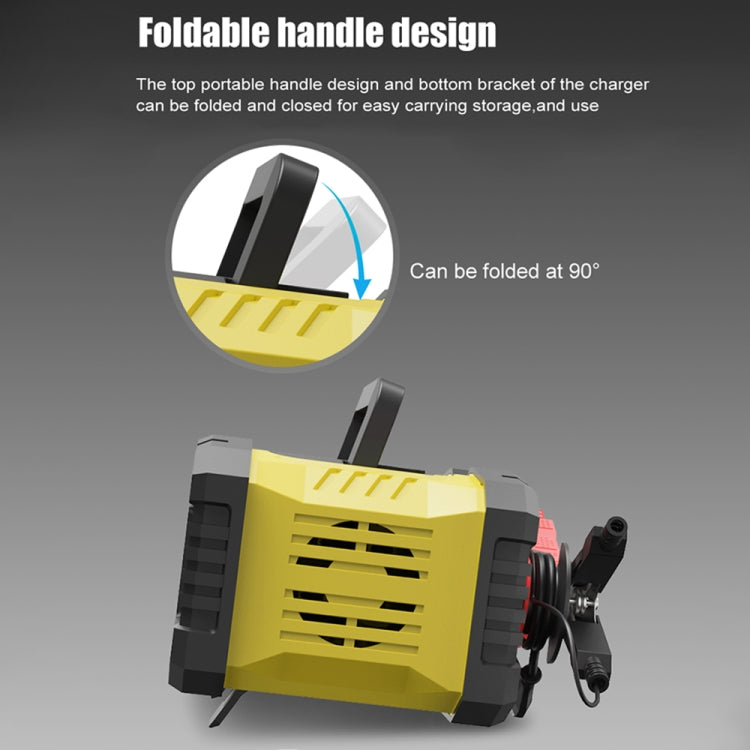 FOXSUR 12V / 24V 10A Portable Motorcycle Car Smart Battery Charger, 10A