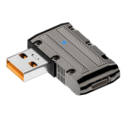 120W USB 3.1 Gen2 to Type-C 10Gbps Mechanical Adapter, Side Bend, Vertical Angle, Straight, Medium Bend