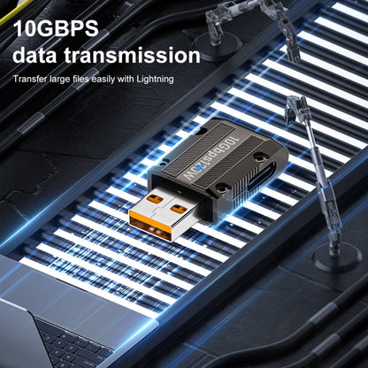 120W USB 3.1 Gen2 to Type-C 10Gbps Mechanical Adapter, Side Bend, Vertical Angle, Straight, Medium Bend
