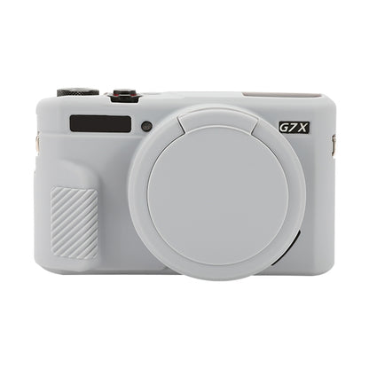 Soft Silicone Protective Case with Lens Cover, For Canon PowerShot G7 X Mark II / G7X2