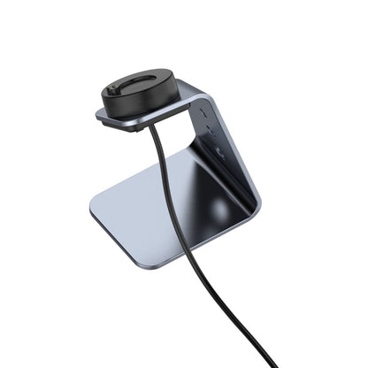 For Venu3 / Venu3S / Vivoactive 5 Portable Metal Charger Holder with Data Function, Right Interface, Left Interface