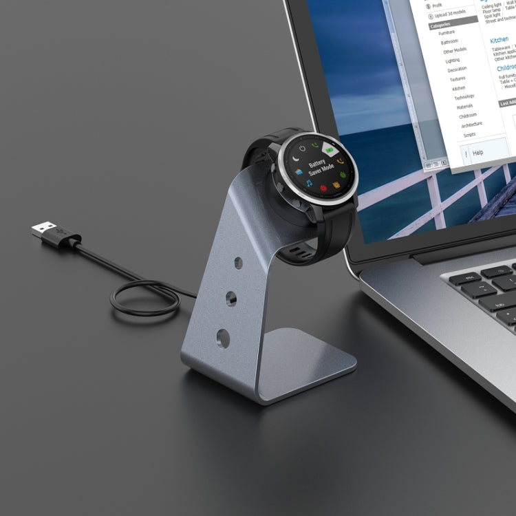 For Venu3 / Venu3S / Vivoactive 5 Portable Metal Charger Holder with Data Function, Right Interface, Left Interface