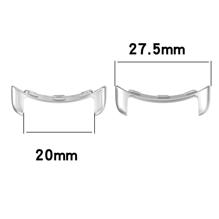 1 Pair Stainless Steel Metal Watch Band Connector, For Google Pixel Watch 2