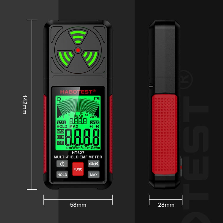 HABOTEST HT627 Electromagnetic Radiation Detector, HT627