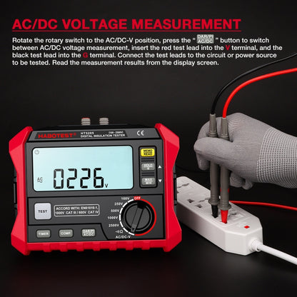 HABOTEST HT5203 Insulation Resistor Tester, HT5203