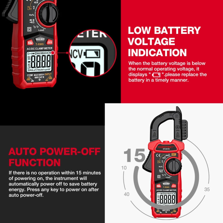 HABOTEST HT207B Multifunctional Digital Clamp Multimeter, HT207B