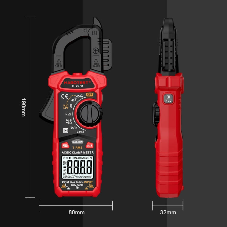 HABOTEST HT207B Multifunctional Digital Clamp Multimeter, HT207B