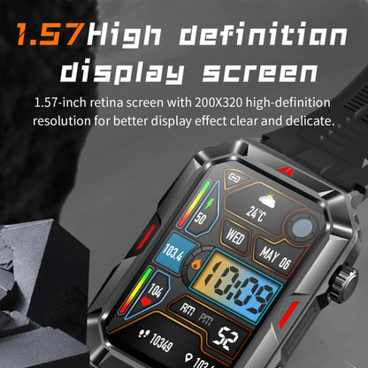 CF26 1.57inch BT5.2 Smart Bracelet Support Sleep Detection, Silicone Strap