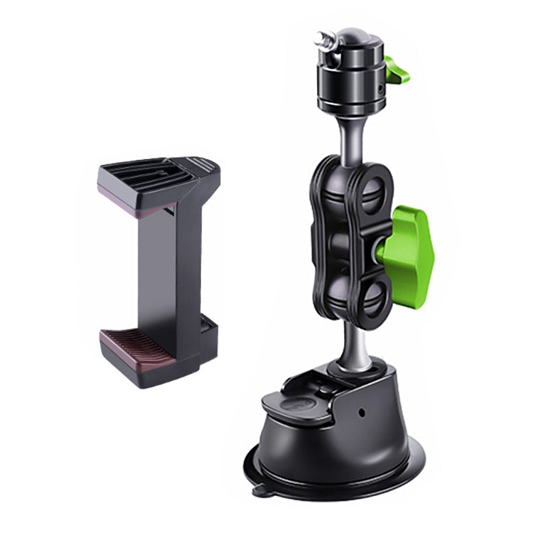 Single Suction Cup Pea Clamp Arm Holder, 23cm with Knob Phone Clamp, 33cm with Knob Phone Clamp, 23cm with Elastic Phone Clamp, 33cm with Elastic Phone Clamp, 23cm with Metal Phone Clamp, 33cm with Metal Phone Clamp