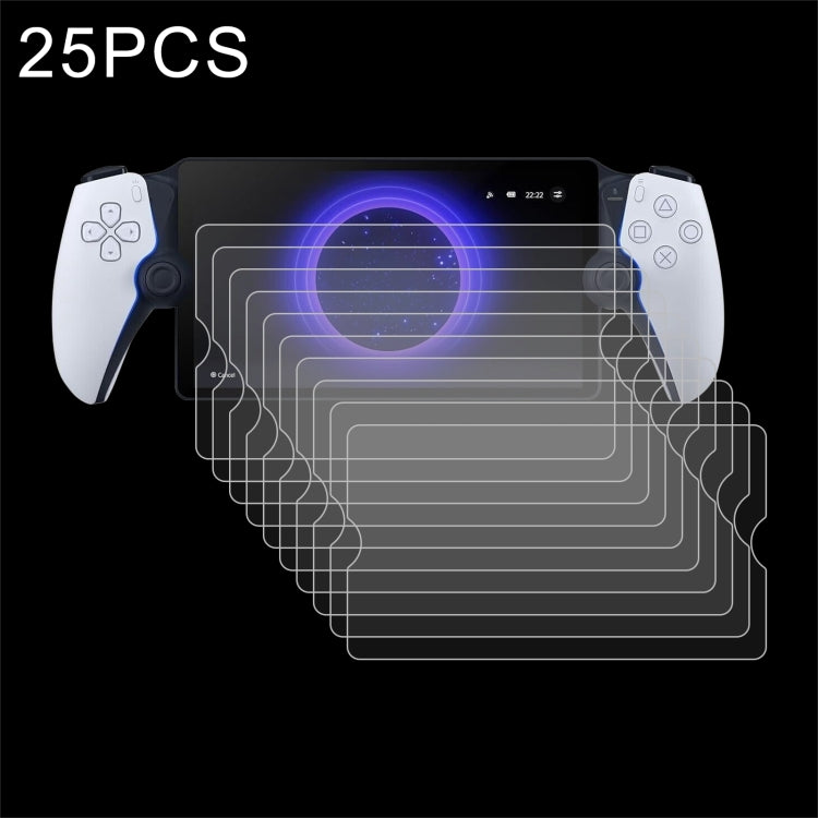 25pcs 9H 0.3mm Explosion-proof Tempered Glass Film, 25pcs  For Sony PS5