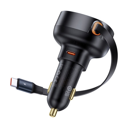 Baseus Tuxiang Pro 60W 2 in 1 Dual Type-C Interface Car Charger