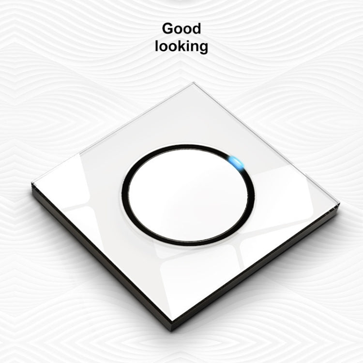 86mm Round LED Tempered Glass Switch Panel, White Round Glass, One Open Dual Control, Two Open Dual Control, Three Billing Control, Three Open Dual Control, Four Billing Control, Four Open Dual Control, One Open Multiple Control, Telephone Socket