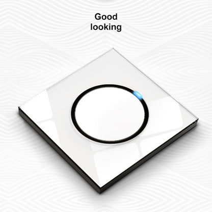 86mm Round LED Tempered Glass Switch Panel, White Round Glass, One Open Dual Control, Two Open Dual Control, Three Billing Control, Three Open Dual Control, Four Billing Control, Four Open Dual Control, One Open Multiple Control, Telephone Socket