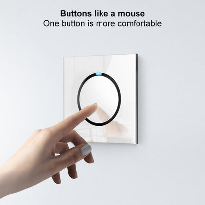 86mm Round LED Tempered Glass Switch Panel, White Round Glass, One Open Dual Control, Two Open Dual Control, Three Billing Control, Three Open Dual Control, Four Billing Control, Four Open Dual Control, One Open Multiple Control, Telephone Socket
