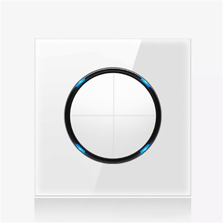 86mm Round LED Tempered Glass Switch Panel, White Round Glass, One Open Dual Control, Two Open Dual Control, Three Billing Control, Three Open Dual Control, Four Billing Control, Four Open Dual Control, One Open Multiple Control, Telephone Socket