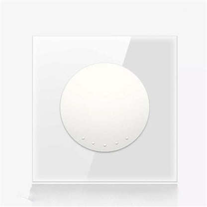 86mm Round LED Tempered Glass Switch Panel, White Round Glass, One Open Dual Control, Two Open Dual Control, Three Billing Control, Three Open Dual Control, Four Billing Control, Four Open Dual Control, One Open Multiple Control, Telephone Socket