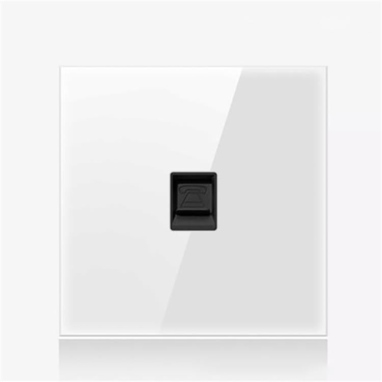 86mm Round LED Tempered Glass Switch Panel, White Round Glass, One Open Dual Control, Two Open Dual Control, Three Billing Control, Three Open Dual Control, Four Billing Control, Four Open Dual Control, One Open Multiple Control, Telephone Socket
