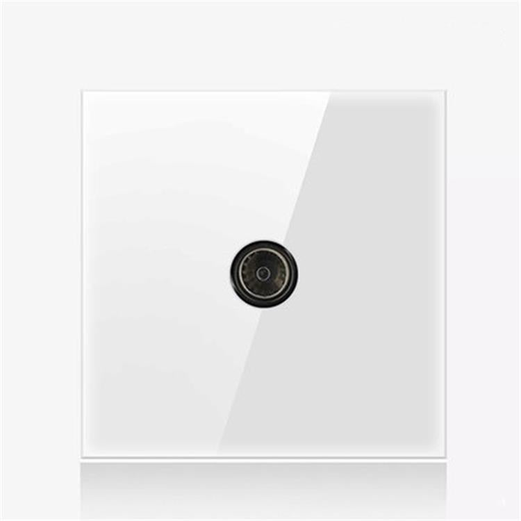 86mm Round LED Tempered Glass Switch Panel, White Round Glass, One Open Dual Control, Two Open Dual Control, Three Billing Control, Three Open Dual Control, Four Billing Control, Four Open Dual Control, One Open Multiple Control, Telephone Socket