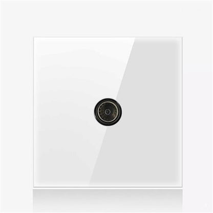 86mm Round LED Tempered Glass Switch Panel, White Round Glass, One Open Dual Control, Two Open Dual Control, Three Billing Control, Three Open Dual Control, Four Billing Control, Four Open Dual Control, One Open Multiple Control, Telephone Socket