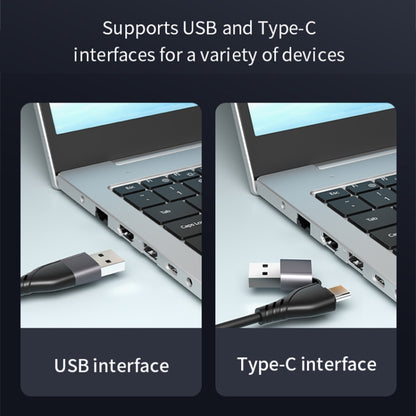 DGK02SE 2 in 1 USB+Type-C to Dual HDMI HD Docking Station, USB+Type-C to Dual HDMI