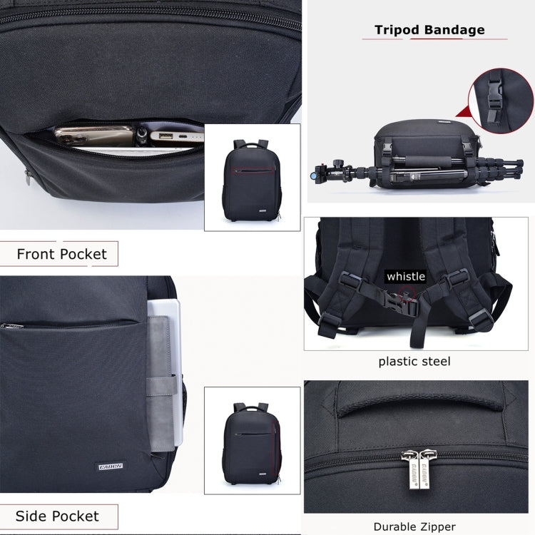 CADeN W9 Travel Lens Pouch Bag Drone Camera Backpack Bag
