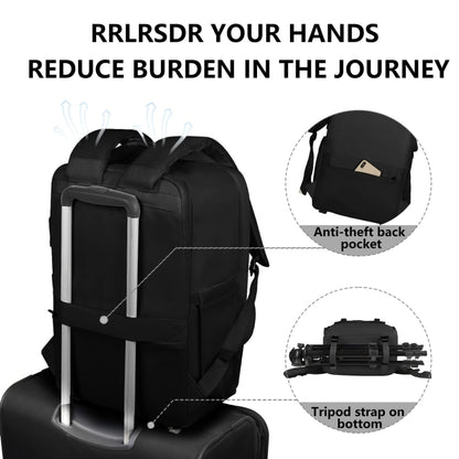 Cwatcun D78 Camera Laptop Backpack Bag, With Detachable Insert Camera Case