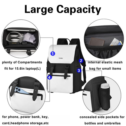 Cwatcun D79 Camera Backpack Multi-Functional Camera  Dual Shoulders Bag, 40.5 x 28 x 17.5cm Small, 43.5 x 30.5 x 18cm Large