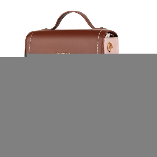 Cwatcun D81 Retro Camera Crossbody Bag Vintage PU Leather Waterproof Camera Handbag