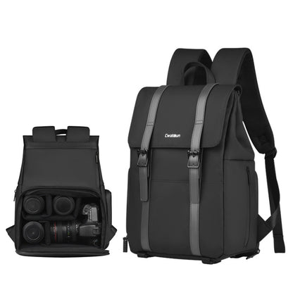 Cwatcun D86 Camera Backpack DSLR Mirrorless Camera Waterproof Bag, 28 x 15 x41cm Small