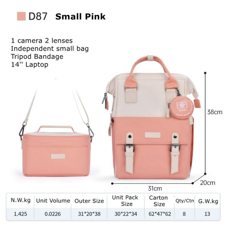 Cwatcun D87 Color Matching Camera Backpack Large Capacity Photography Bag, 38 x 31 x 20cm Small, 40.5 x 35 x 20cm Large