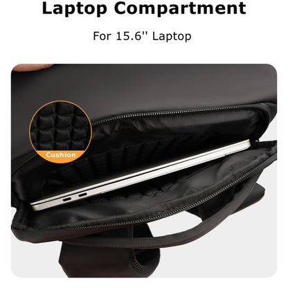 Cwatcun D89 Camera Backpack Waterproof Leather Film 15.6 Laptop Sleeve Bag, 43.5 x 33 x 22.5cm