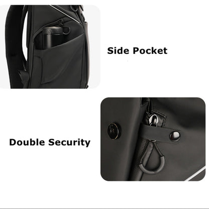 Cwatcun D89 Camera Backpack Waterproof Leather Film 15.6 Laptop Sleeve Bag, 43.5 x 33 x 22.5cm