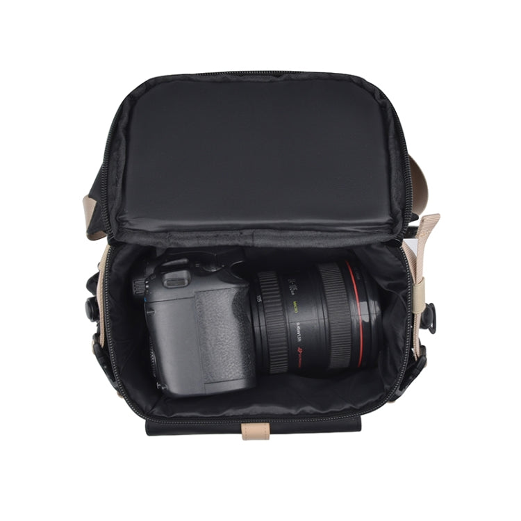 Cwatcun D90 Contrast Color Single Shoulder Camera Bag Outdoor Camera Bag Professional Crossbody Handbag, 22 x 15 x 18.5cm Small, 27 x 17 x 18.5cm Medium, 30.5 x 19 x 20cm Large