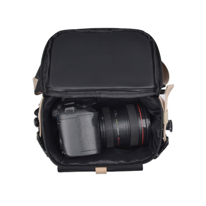 Cwatcun D90 Contrast Color Single Shoulder Camera Bag Outdoor Camera Bag Professional Crossbody Handbag, 22 x 15 x 18.5cm Small, 27 x 17 x 18.5cm Medium, 30.5 x 19 x 20cm Large