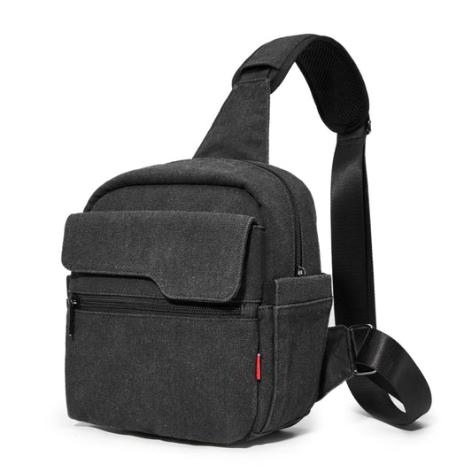 Cwatcun D93 Camera Bag Canvas Shoulder Bag, 19.5 x 13.5 x 25cm Black, 21 x 14 x 30cm Black, 21 x 14 x 30cm Beige