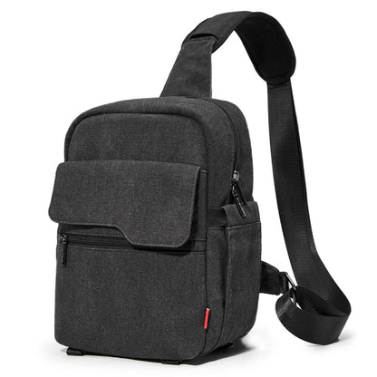 Cwatcun D93 Camera Bag Canvas Shoulder Bag, 19.5 x 13.5 x 25cm Black, 21 x 14 x 30cm Black, 21 x 14 x 30cm Beige
