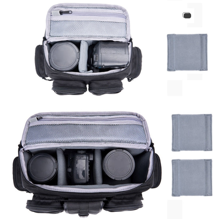 Cwatcun D96 Waist Camera Bag Sling Shoulder Camera Bag, 29.5 x 17.5 x 18cm
